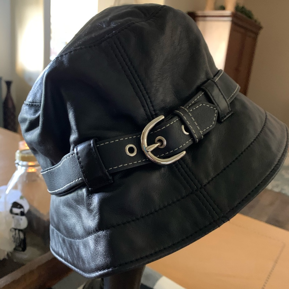 Coach Leather Bucket Hat